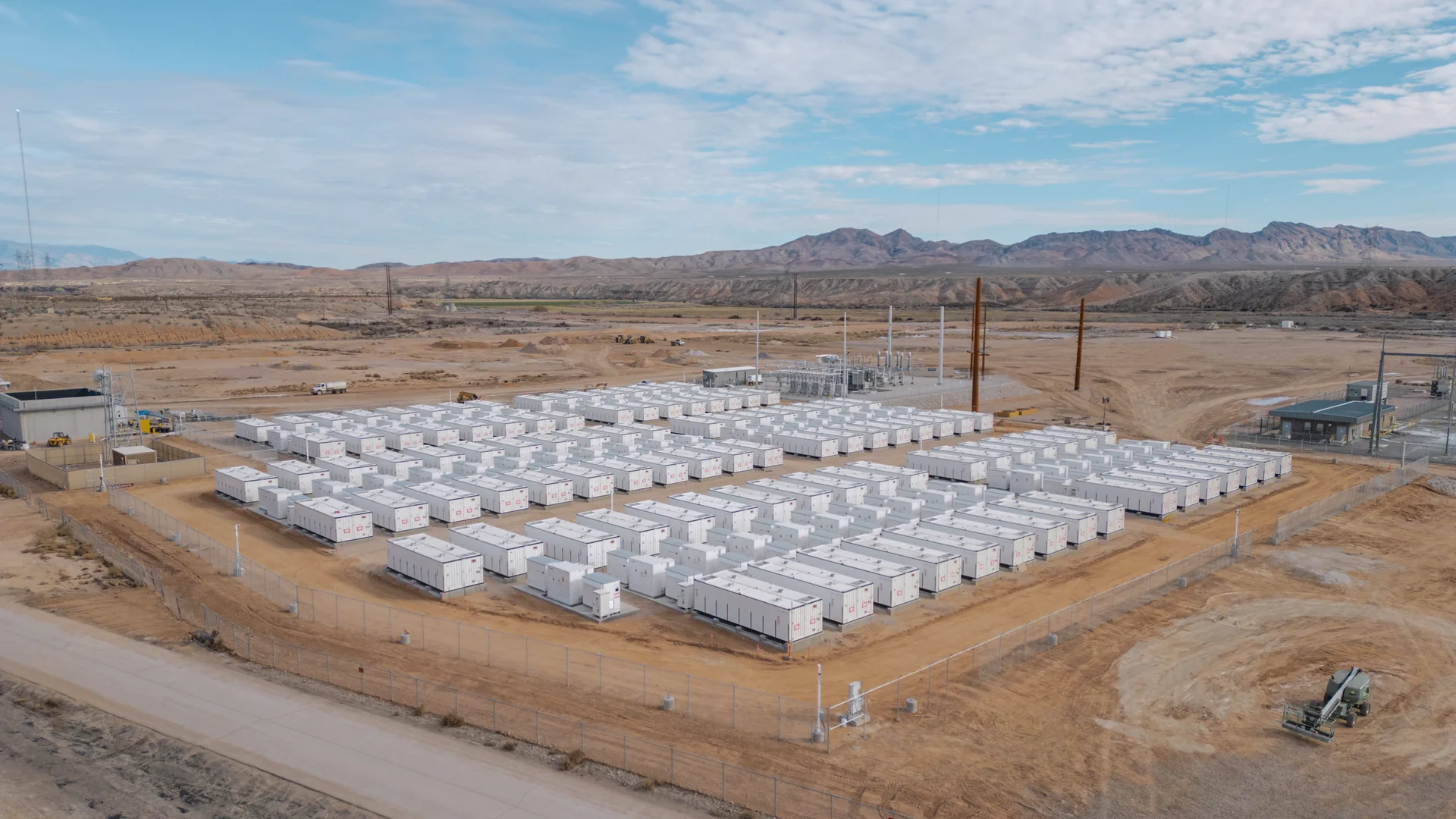 Reid Gardner battery energy storage facility near Moapa, Nevada, USA.